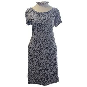 VTG Y2K 90s Whimsigoth Leopard Midi Bodycon Fitted Slinky John Roberts‎ Dress